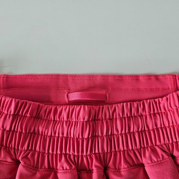NWT LULULEMON GLZP Glaze Pink High Rise Lined 4" Hotty Hot Shorts 4 - Picture 5 of 8